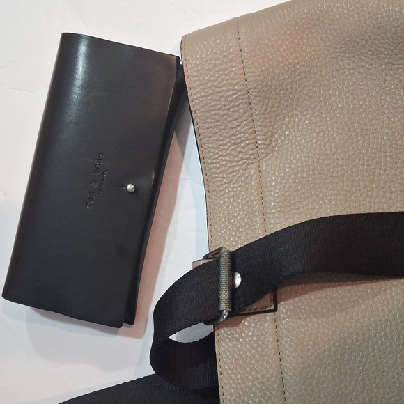 Rag & bone Tan Leather Bucket Bag w/ sunglass case amd dust bag - Picture 11 of 12